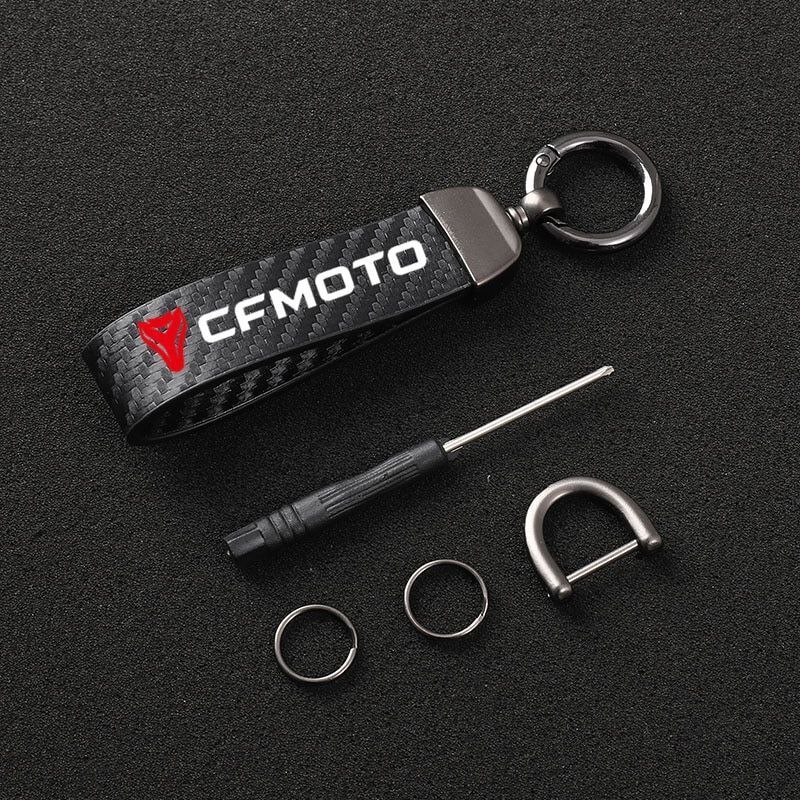 Carbon Motorcycle Bike Keychain For CFMOTO CF650 650NK 400NK 250NK 400GT 650MT