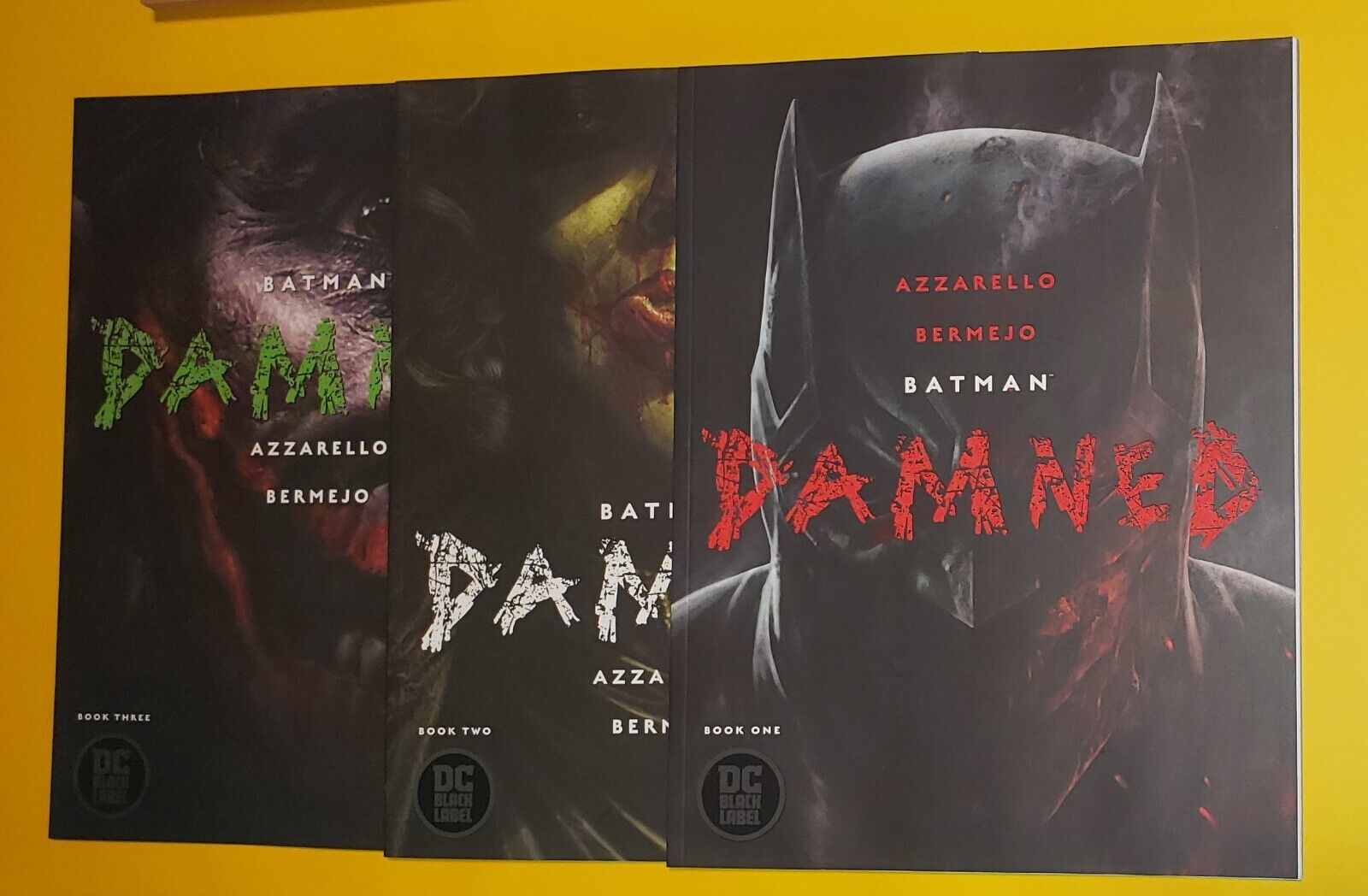 Batman Damned 1-3 (1 2 3) Complete Set Trade Paperbacks 1st Print Uncensored