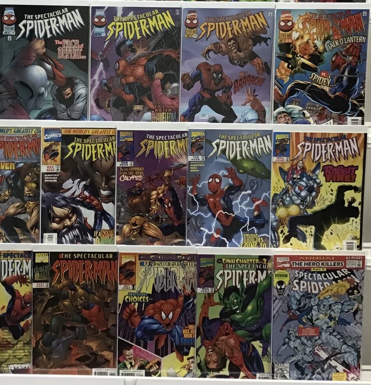 Marvel Comics - Spectacular Spider-Man 1st Series - Comic Book Lot Of 37