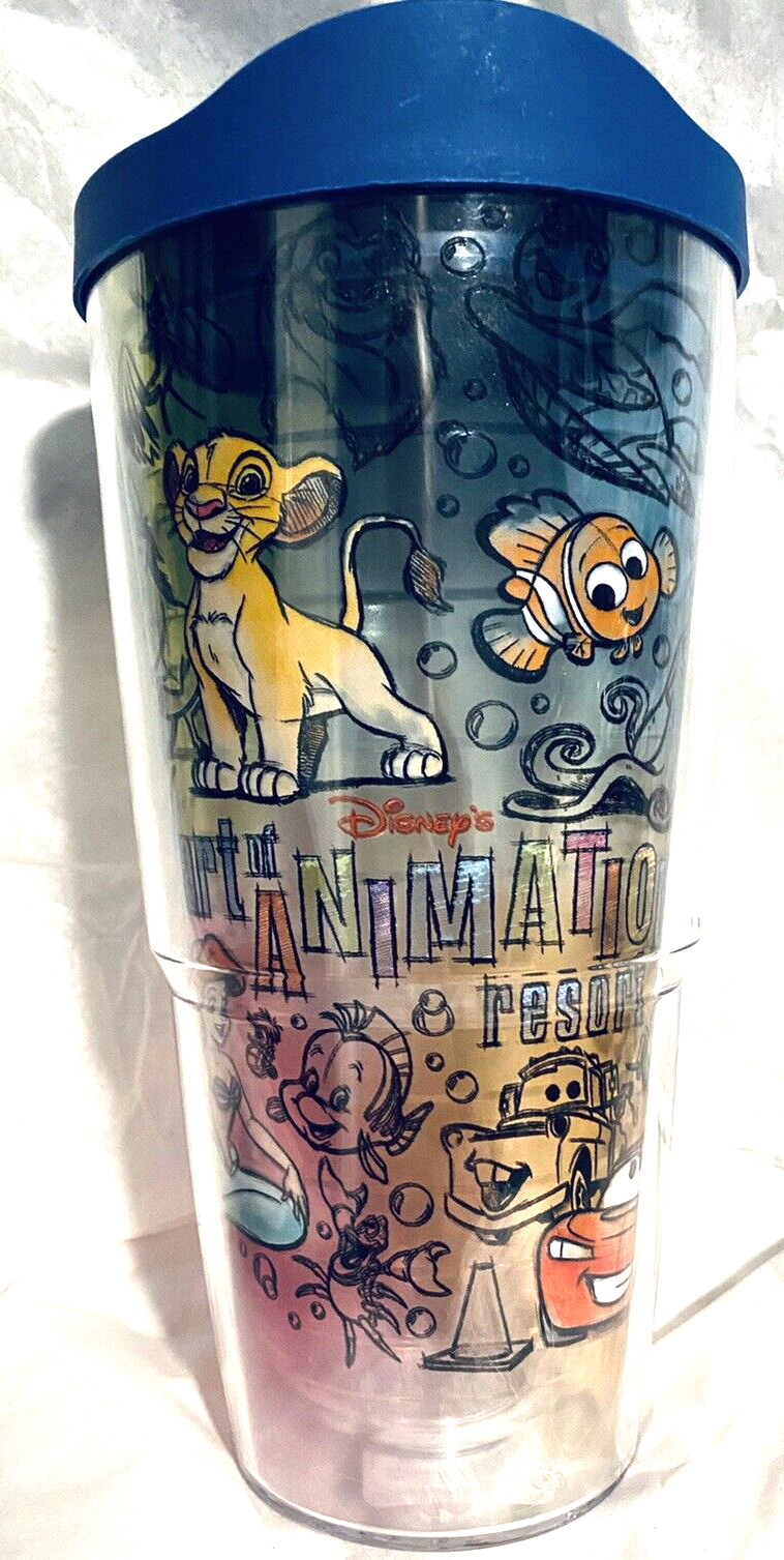 Disney Parks Art Of Animation Tervis Tumbler Cup Insulated Ariel Simba Nemo NEW