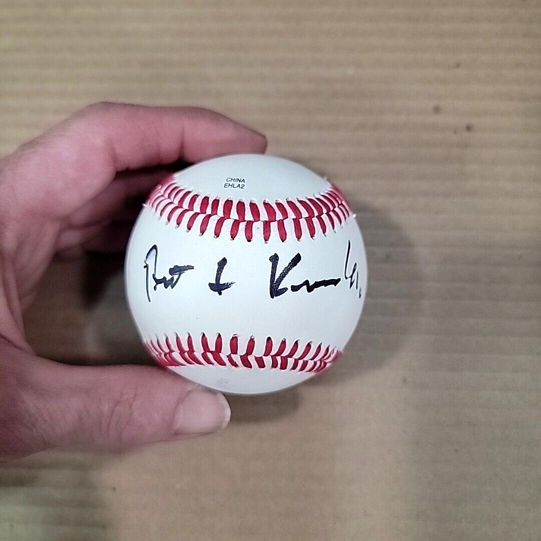 Signed Baseball Robert F Kennedy Jr RFK Autographed w Fingerprints 2024 Campaign