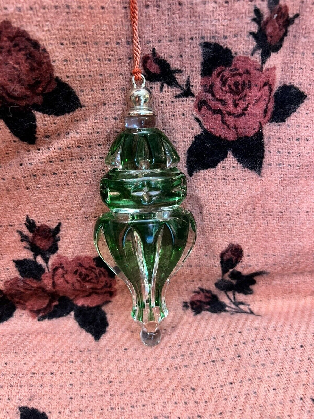 Lenox Color Gems Crystal Ornament Emerald Made In Germany