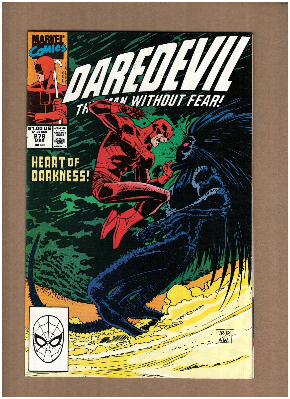 Daredevil #278 Marvel Comics 1990 Ann Nocenti, vs. BLACKHEART NM- 9.2