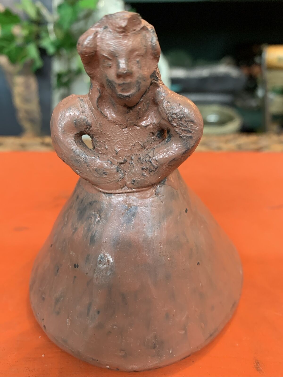 Vintage (doll) clay bell Handmade
