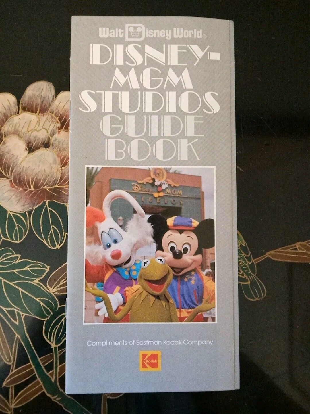 1989 Vintage Disney MGM Studios Guide Map  Kermit Backlot Tour Roger Rabbit