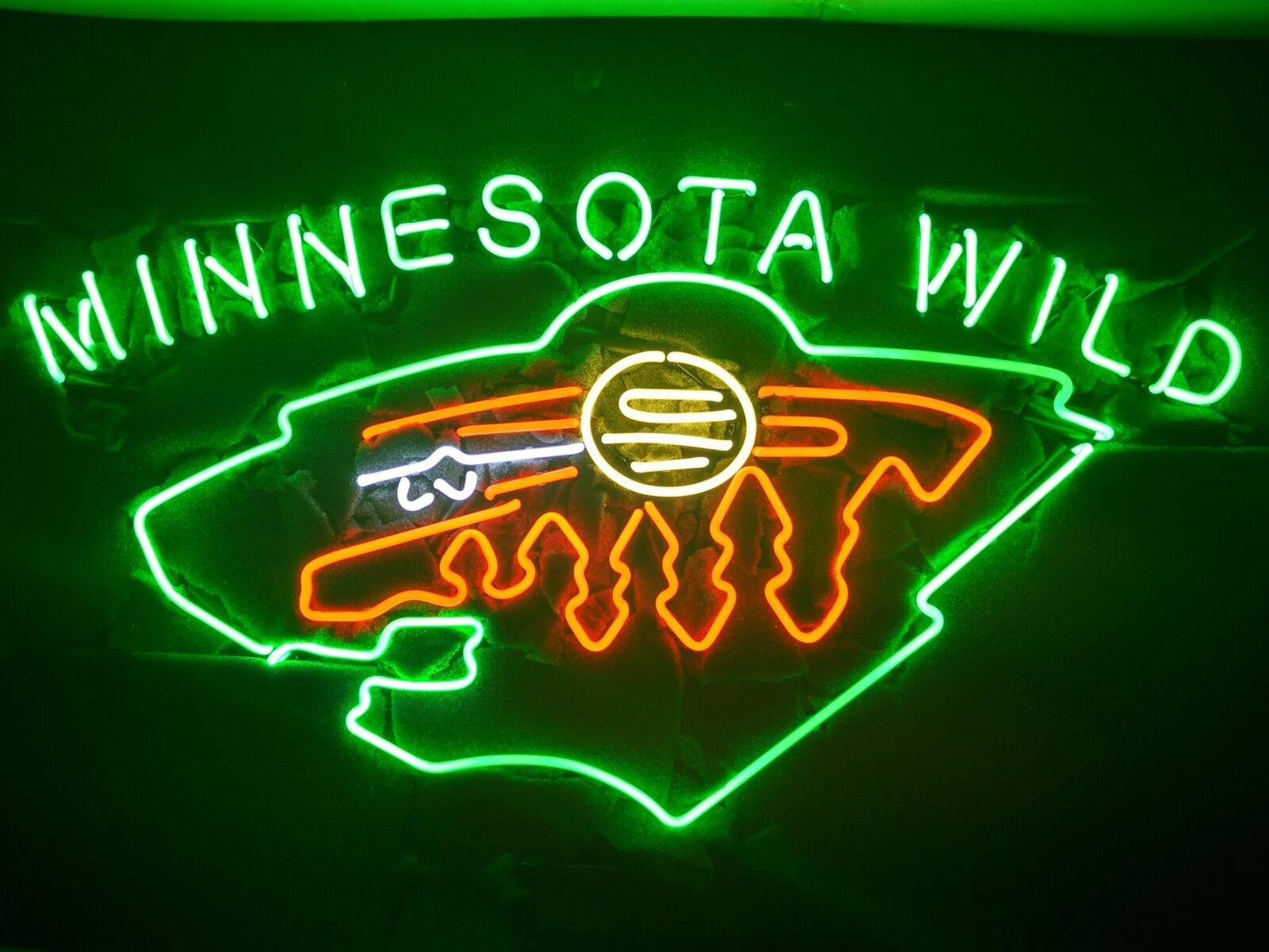 Minnesota Wild Logo MN Neon Sign Light Lamp 24\