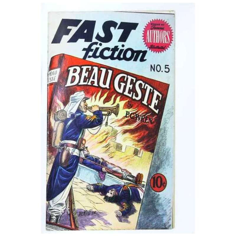 Fast Fiction #5 1949 series Seaboard comics Fine+ Full description below [h`