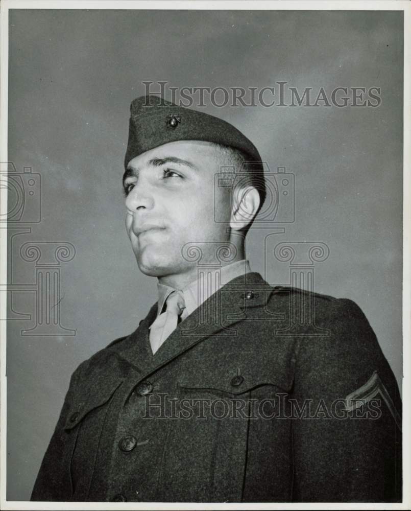 1944 Press Photo Marine Private First Class Paul Governali of New York City