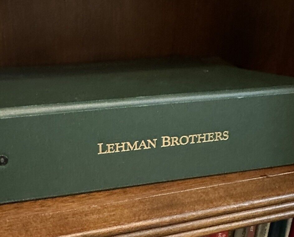 Lehman Brothers Authentic  Notebook 3 ring binder