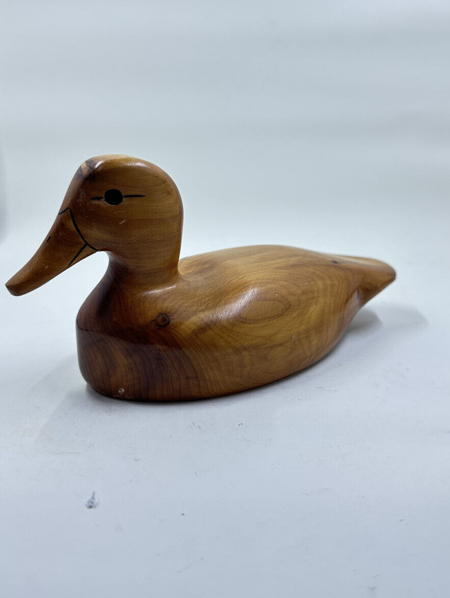 William A. Coleman Carved And Signed Wood Mallard Duck Artist Signed