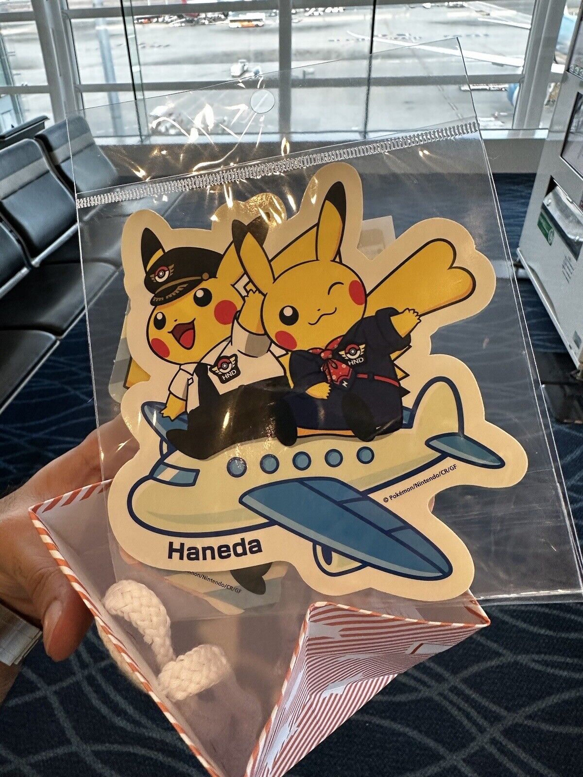 Pokemon Haneda Airport HND Limited Edition Pilot Pikachu Sticker Pack Of 3 NEW