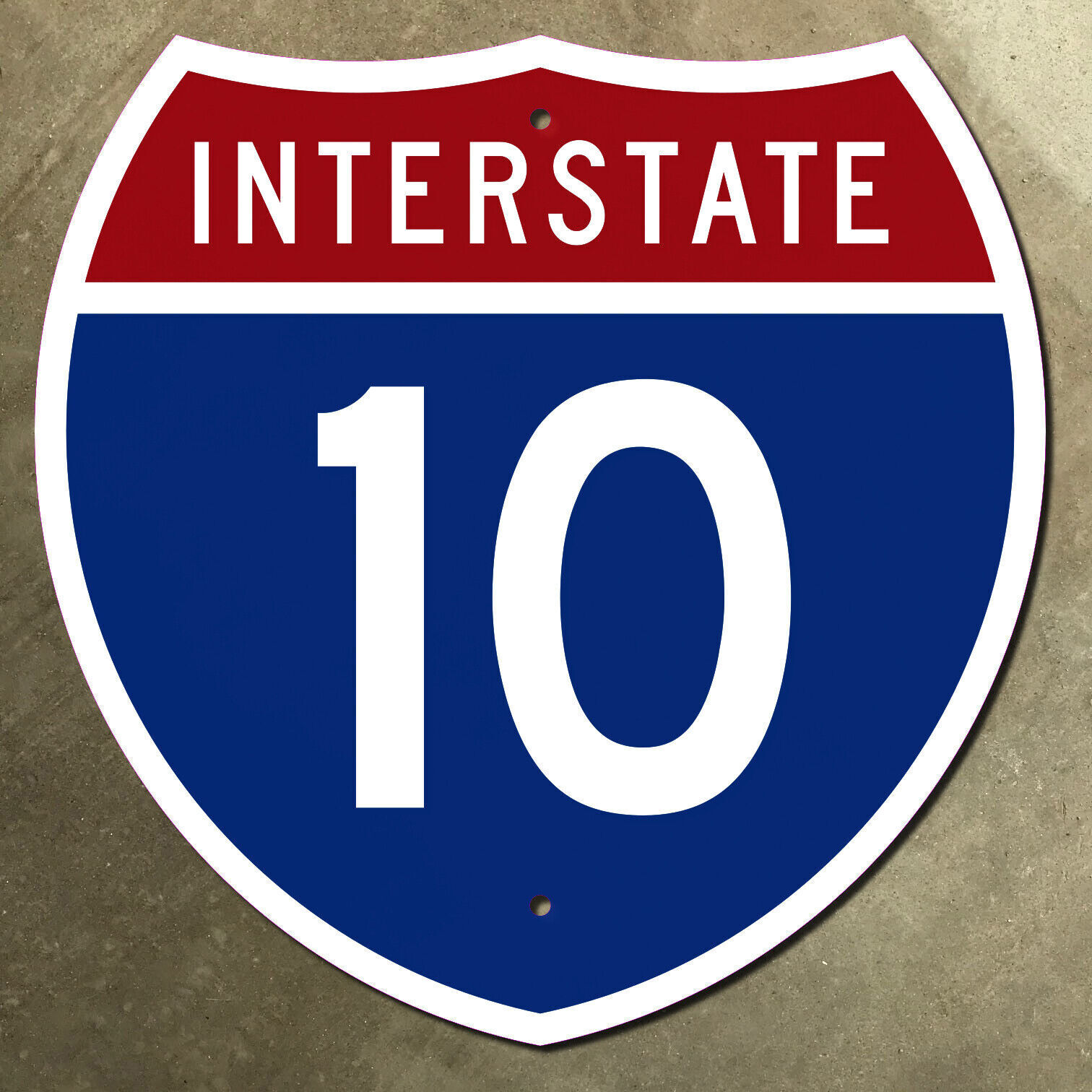 Interstate 10 Tucson El Paso New Orleans highway route marker road sign 18x18