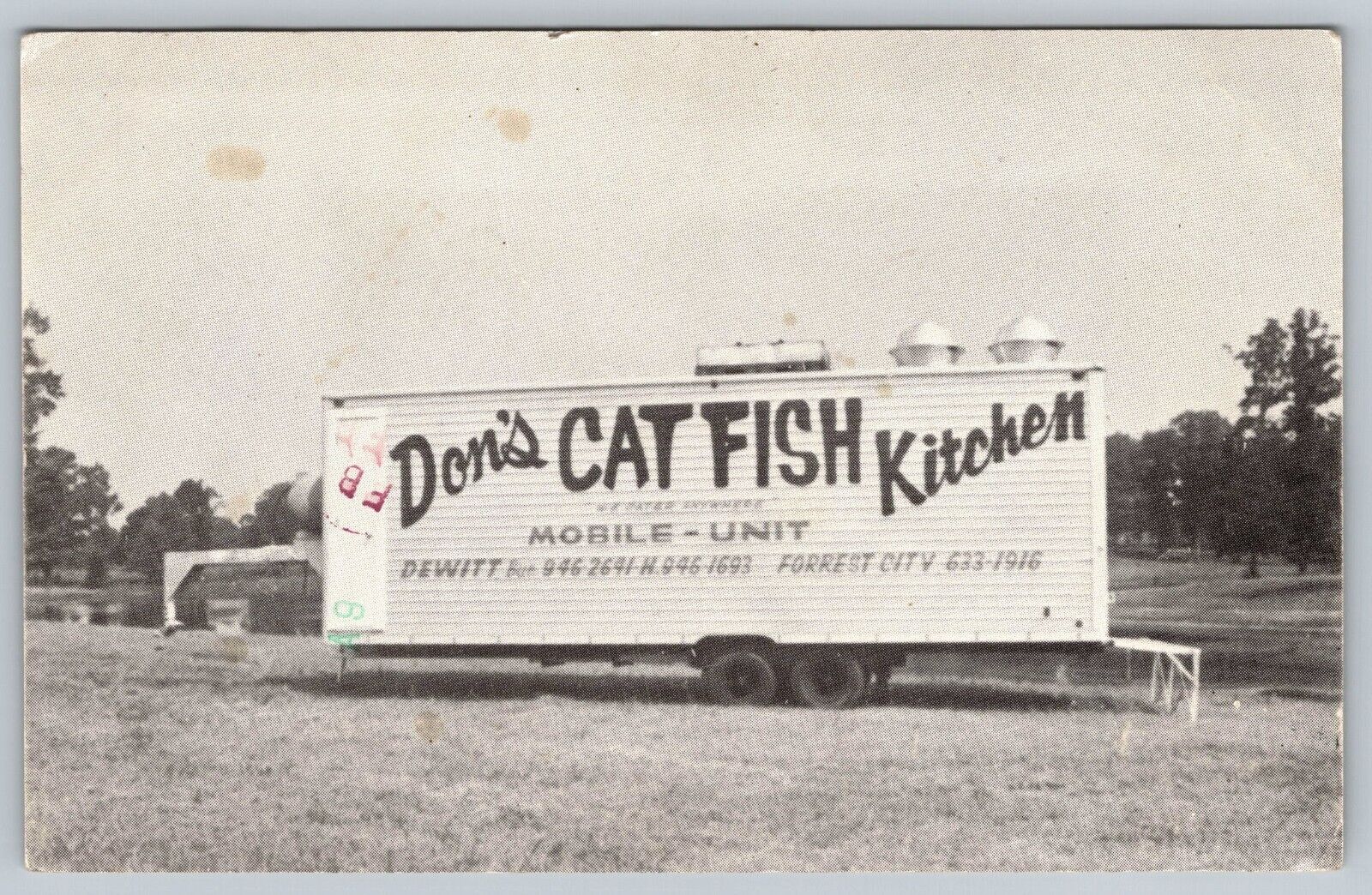 RPPC Dons Catfish Kitchen Mobile Dewitt Forrest City Arkansas 1979 Postcard - M4