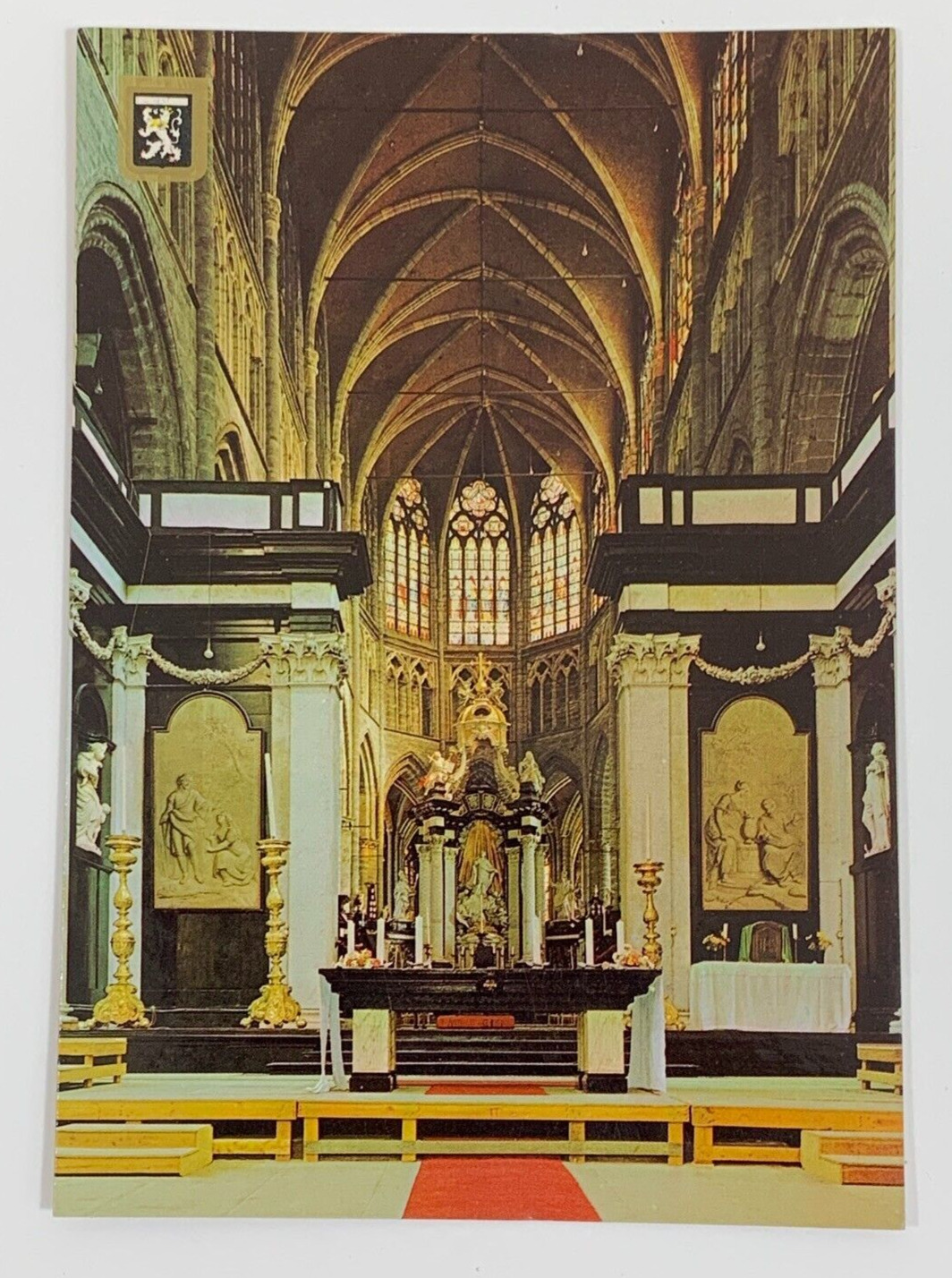 Interior of St. Bavon Cathedral Ghent Belgium Postcard Unposted