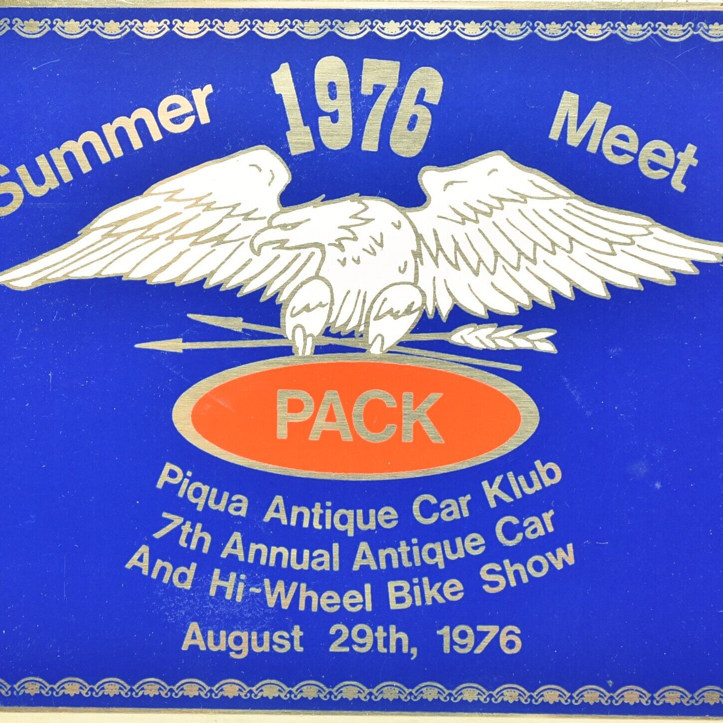 1976 Antique Car Hi-Wheel Bike Show Klub Club Meet Piqua Miami County Ohio