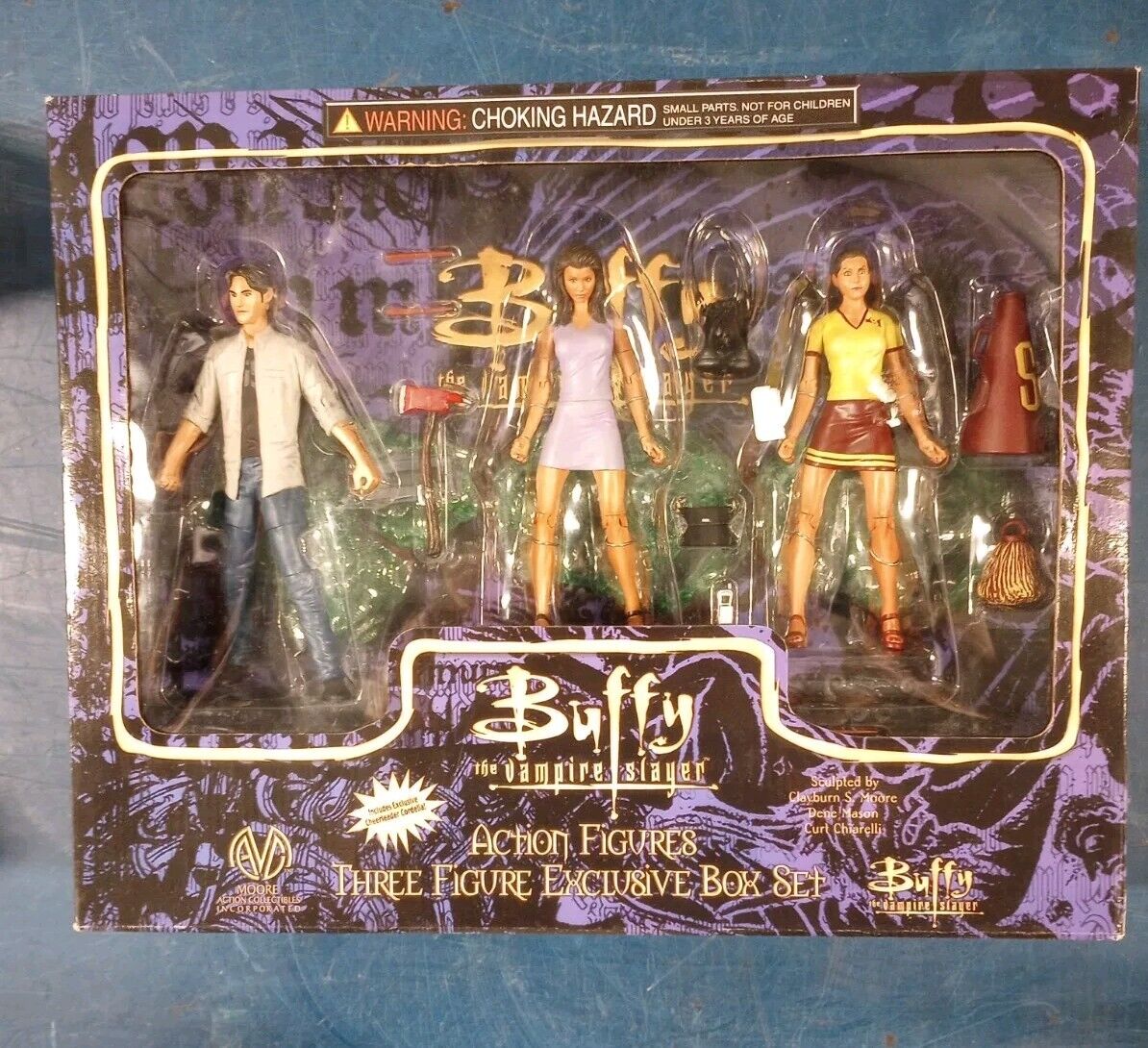 Buffy the Vampire Slayer Three Figure Exclusive Box Set Action NEW CW 90s
