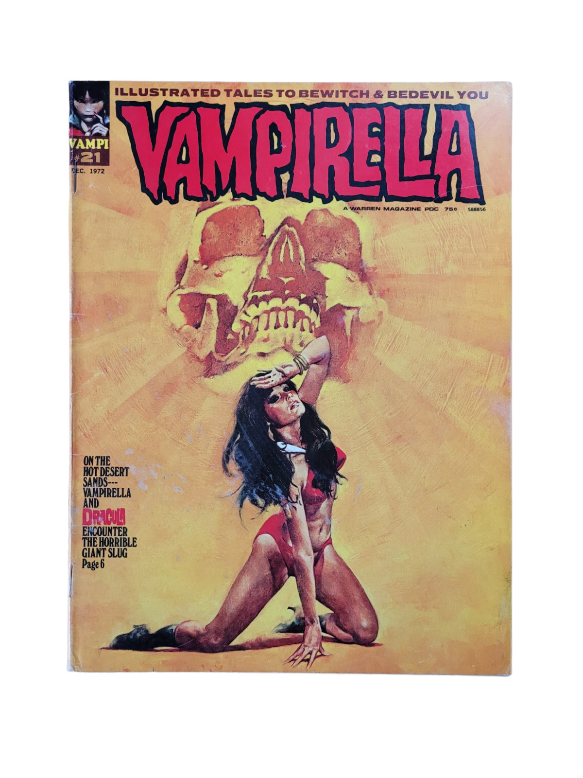 Vampirella #21 Vintage Warren Magazine Dec 1972 Horror VG+ Vintage Raw