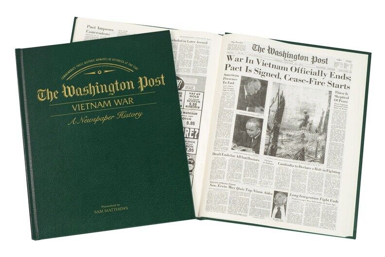 VIETNAM WAR Personalised Book Historic Newspaper Coverage Keepsake Birthday Gift