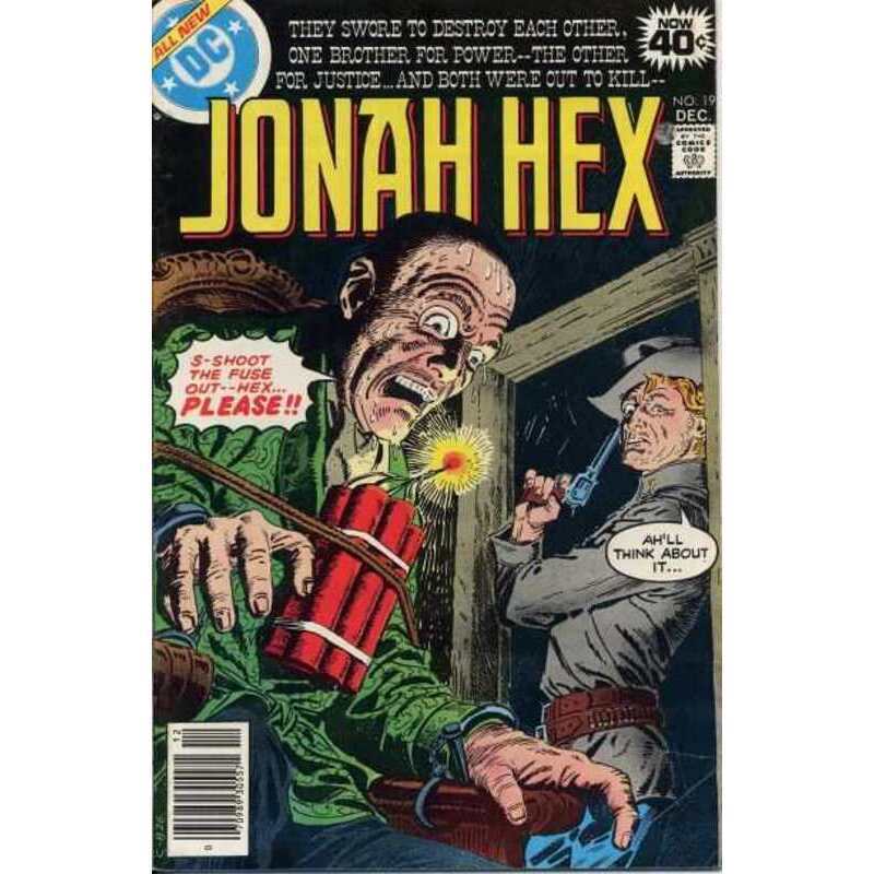 Jonah Hex #19 1977 series DC comics Fine+ Full description below [z.