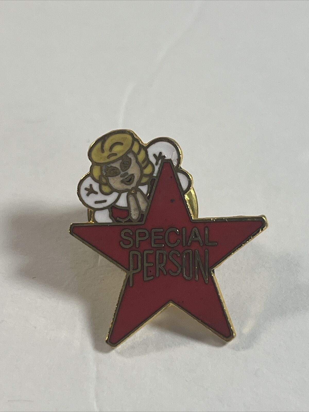 Vtg Special Person Star Award Lapel Hat Pin
