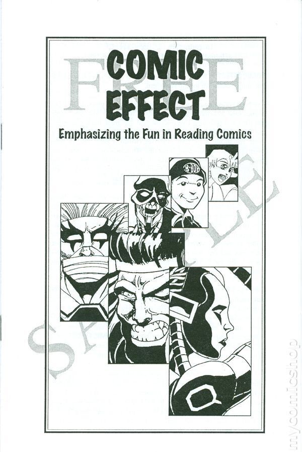 Comic Effect Sample #1 FN- 5.5 1994 Stock Image Low Grade
