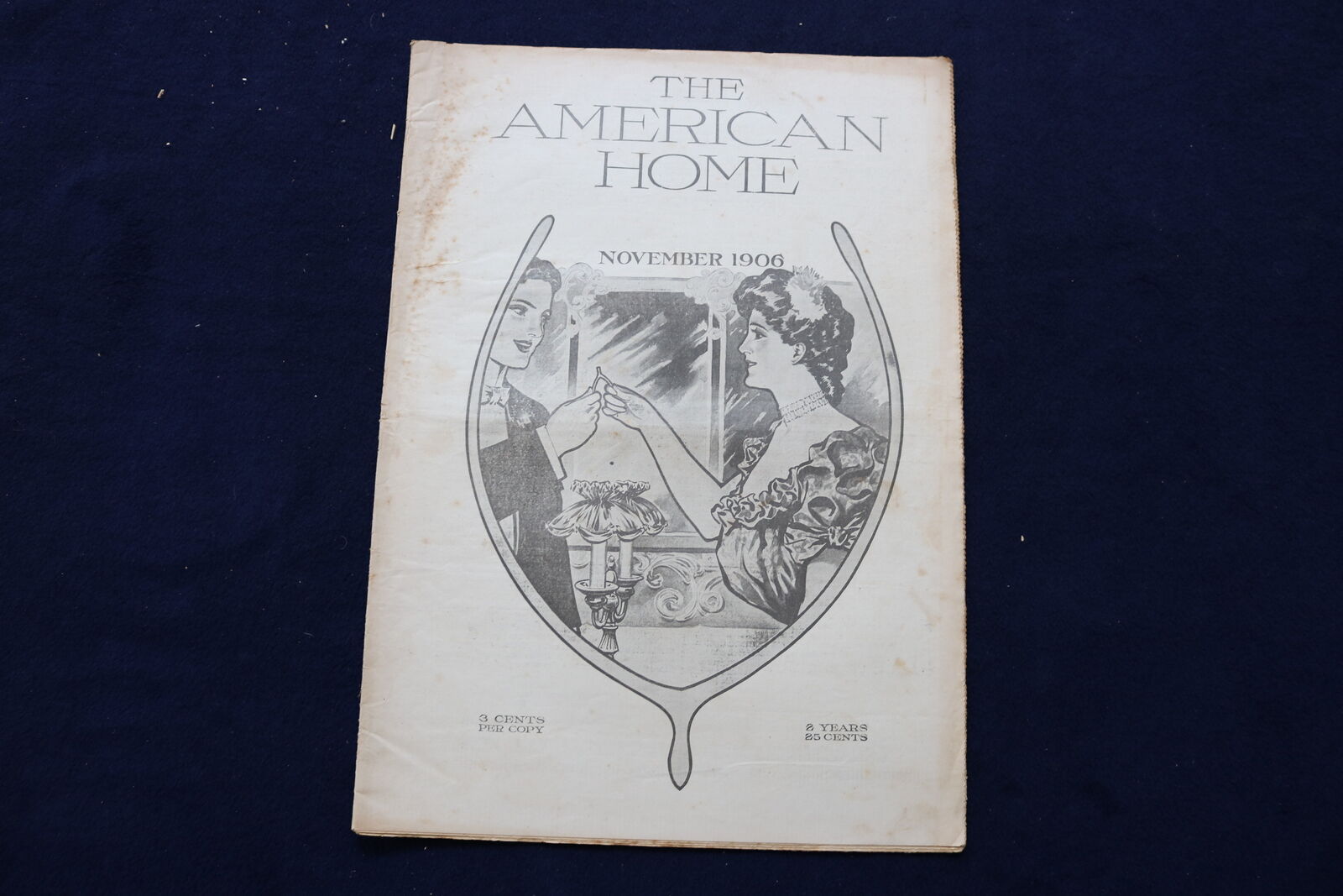 1906 NOVEMBER THE AMERICAN HOME NEWSPAPER - NICE ILLUSTRATED COVER - NP 8689