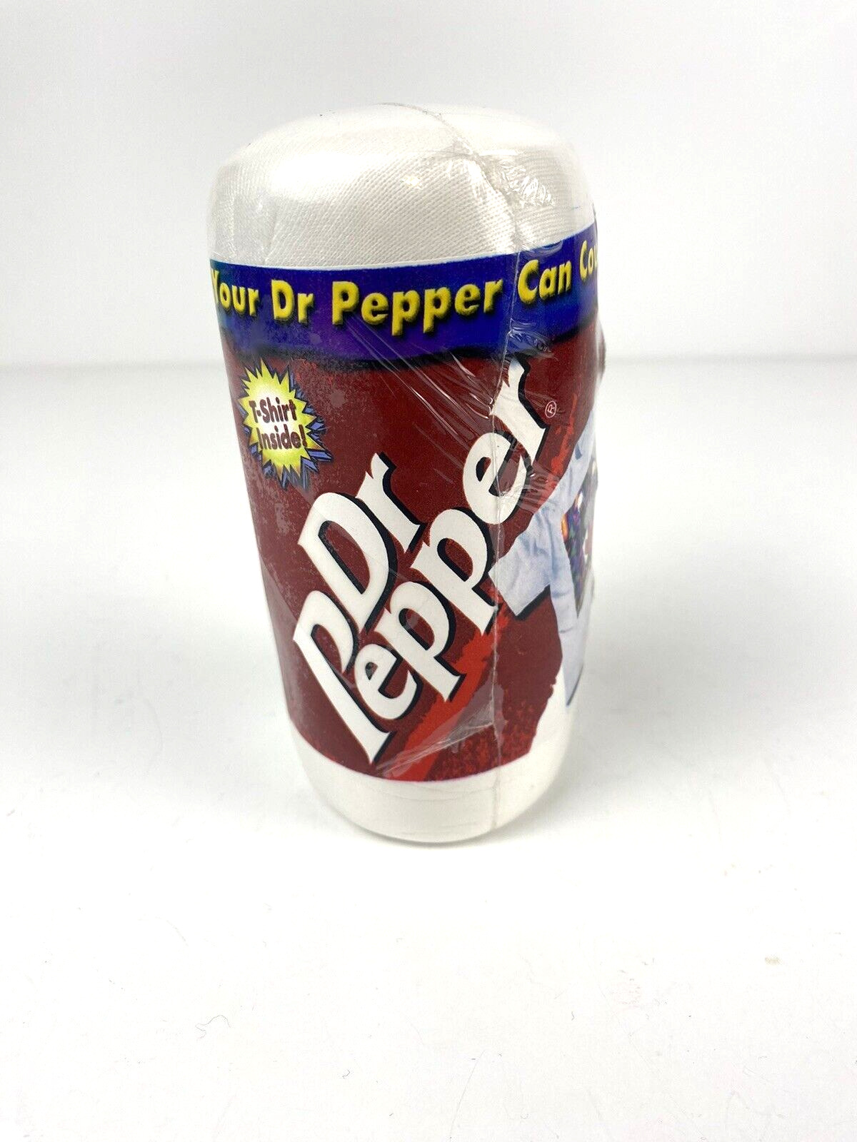 Vintage PakTites Compressed T-shirt Full Size Dr Pepper Soda Promo 1990's