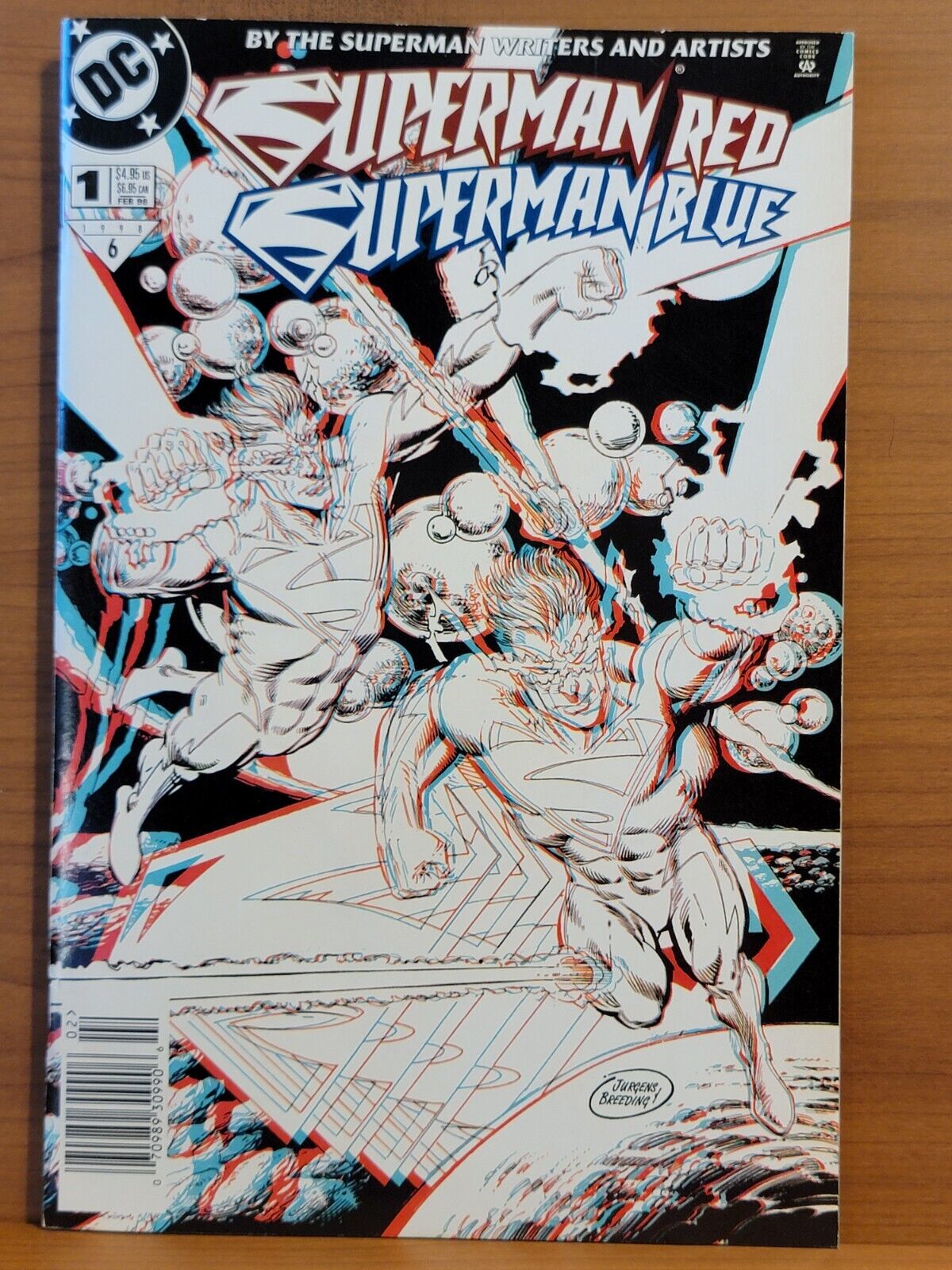 Superman Red/Superman Blue #1 NM DC 1998 (With 3D Glasses)   Variant 3D Cover