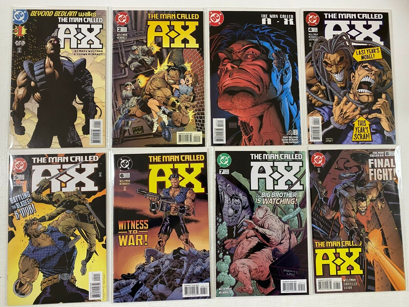 Man Called A-X set from:#1-8 DC 8 different books 8.0 VF (1997 to 1998)