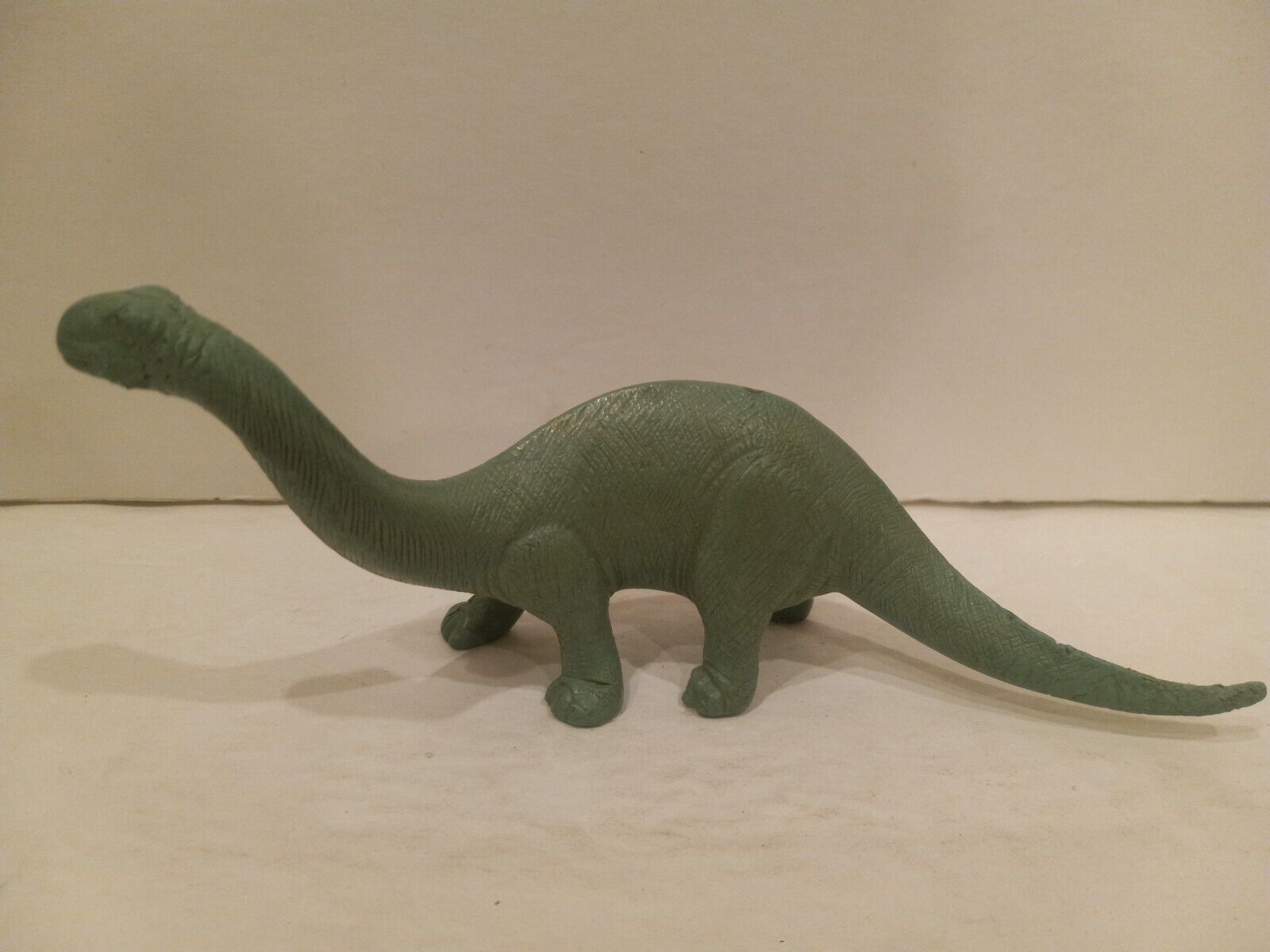 Marx Brontosaurus 1970s Green Vintage Plastic Dinosaur - rough shape