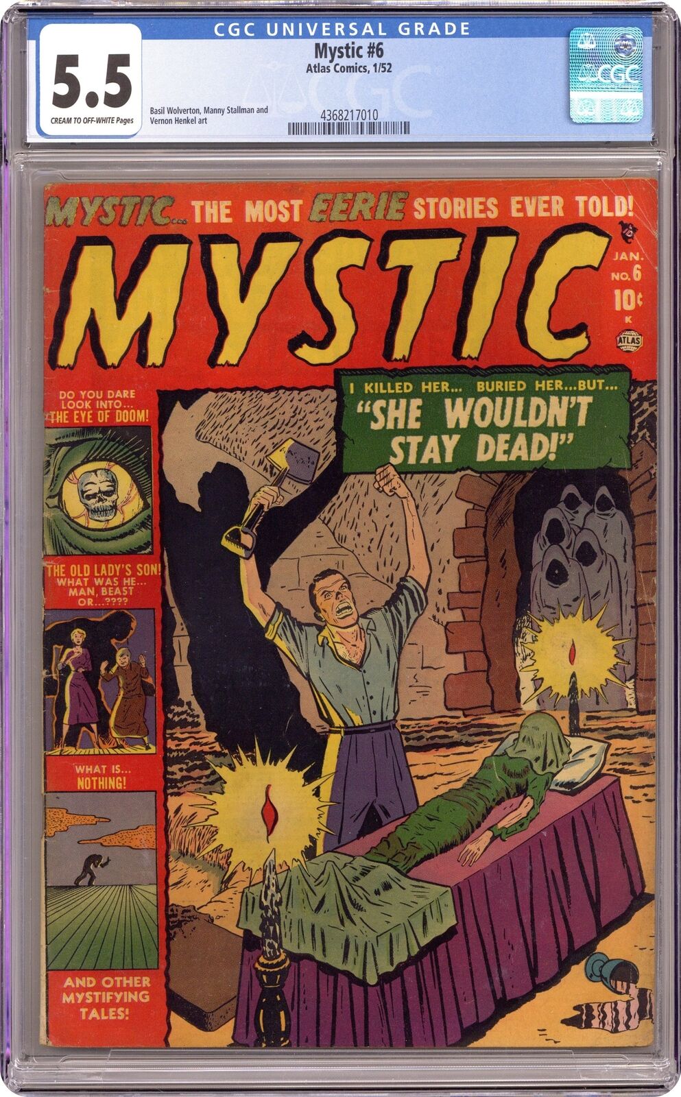 Mystic #6 CGC 5.5 1952 4368217010