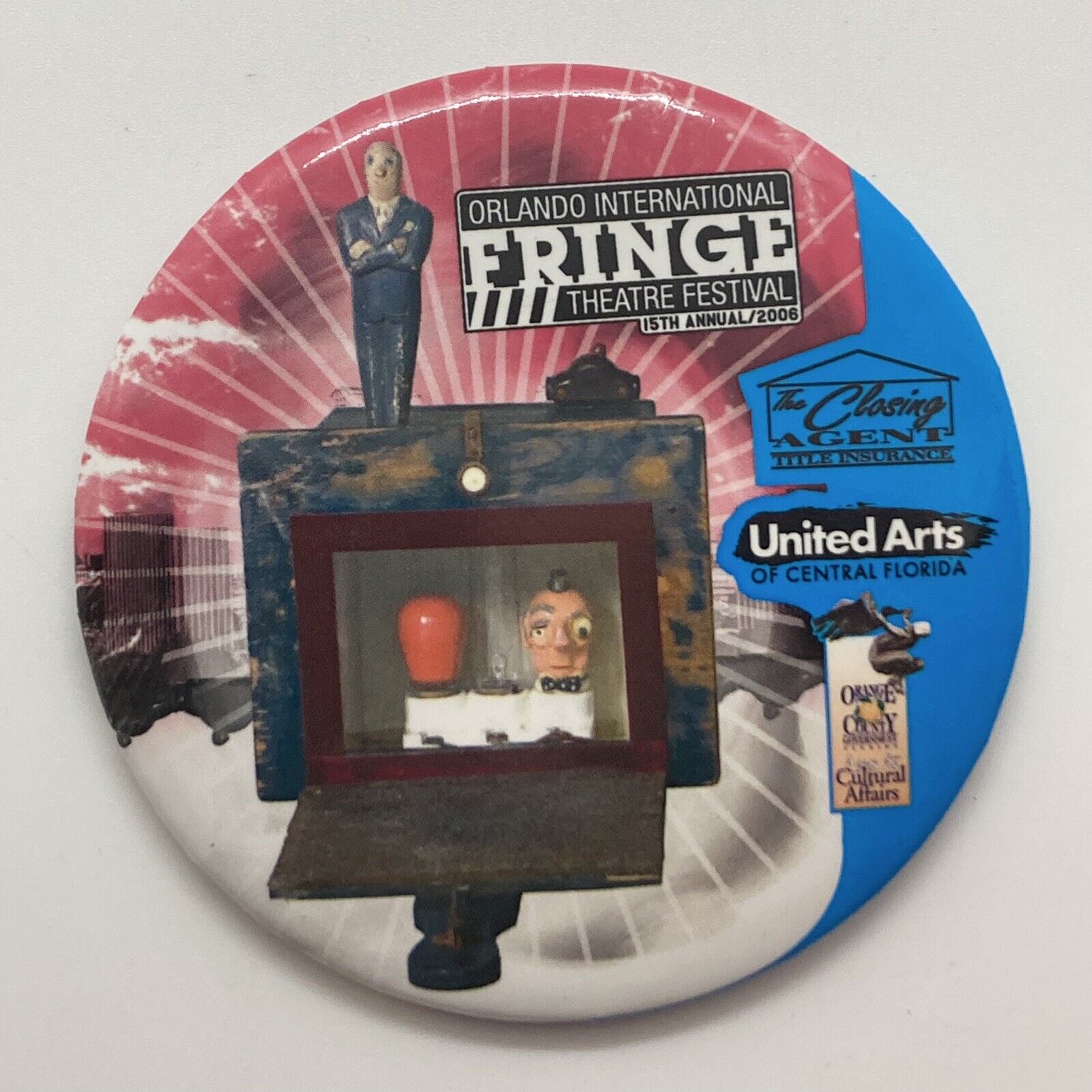 2006 Orlando International Fringe Theater Festival Pinback Button