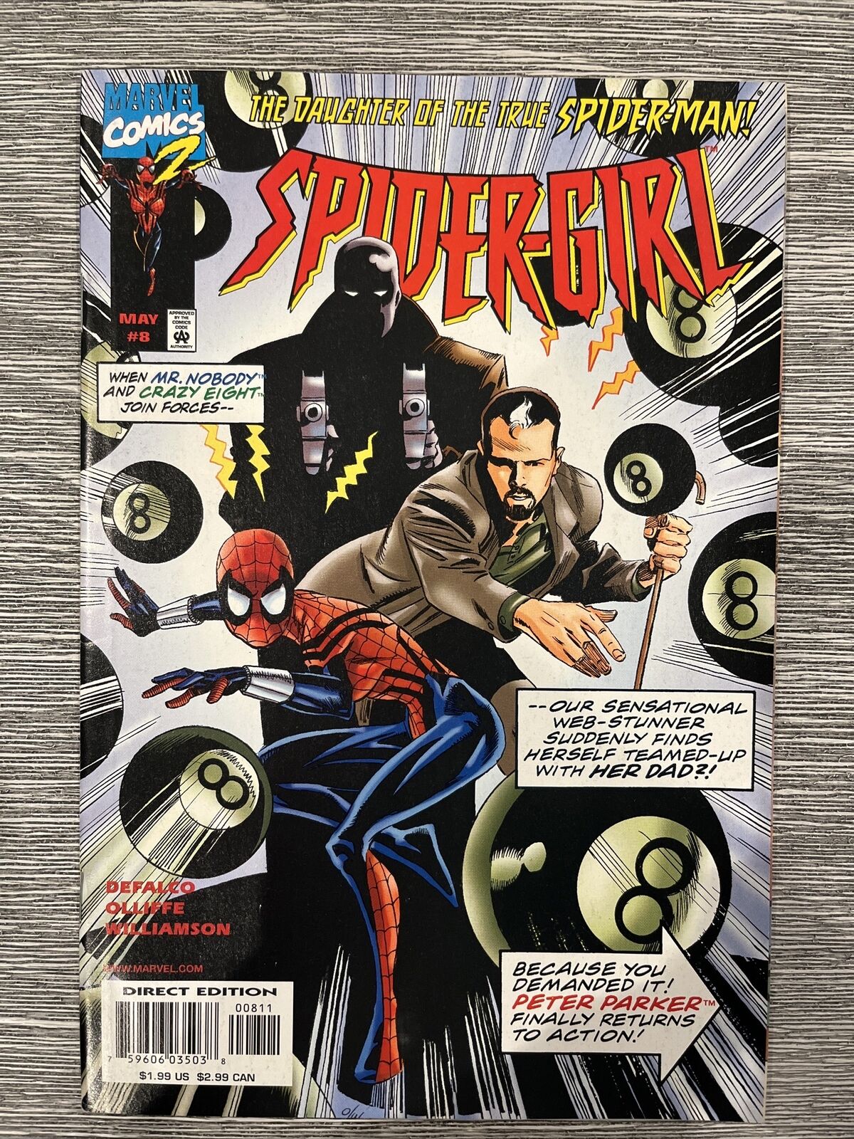 Spider-girl #8 Marvel Comics NM 1998 Amazing 1999. In New Bag & Boarder. See Pic