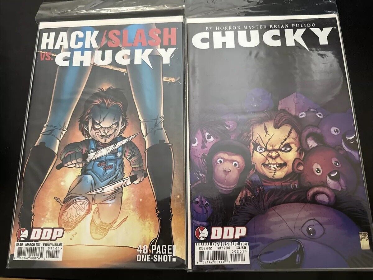 Hack/Slash vs Chucky #2. 2007 DDP 2 Lot Seeley Moreno Rodriguez Horror Comics