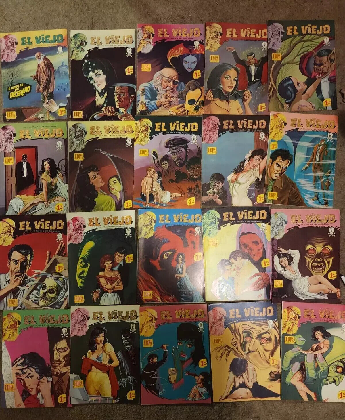 Lot Of Mexican Comics Vintage \