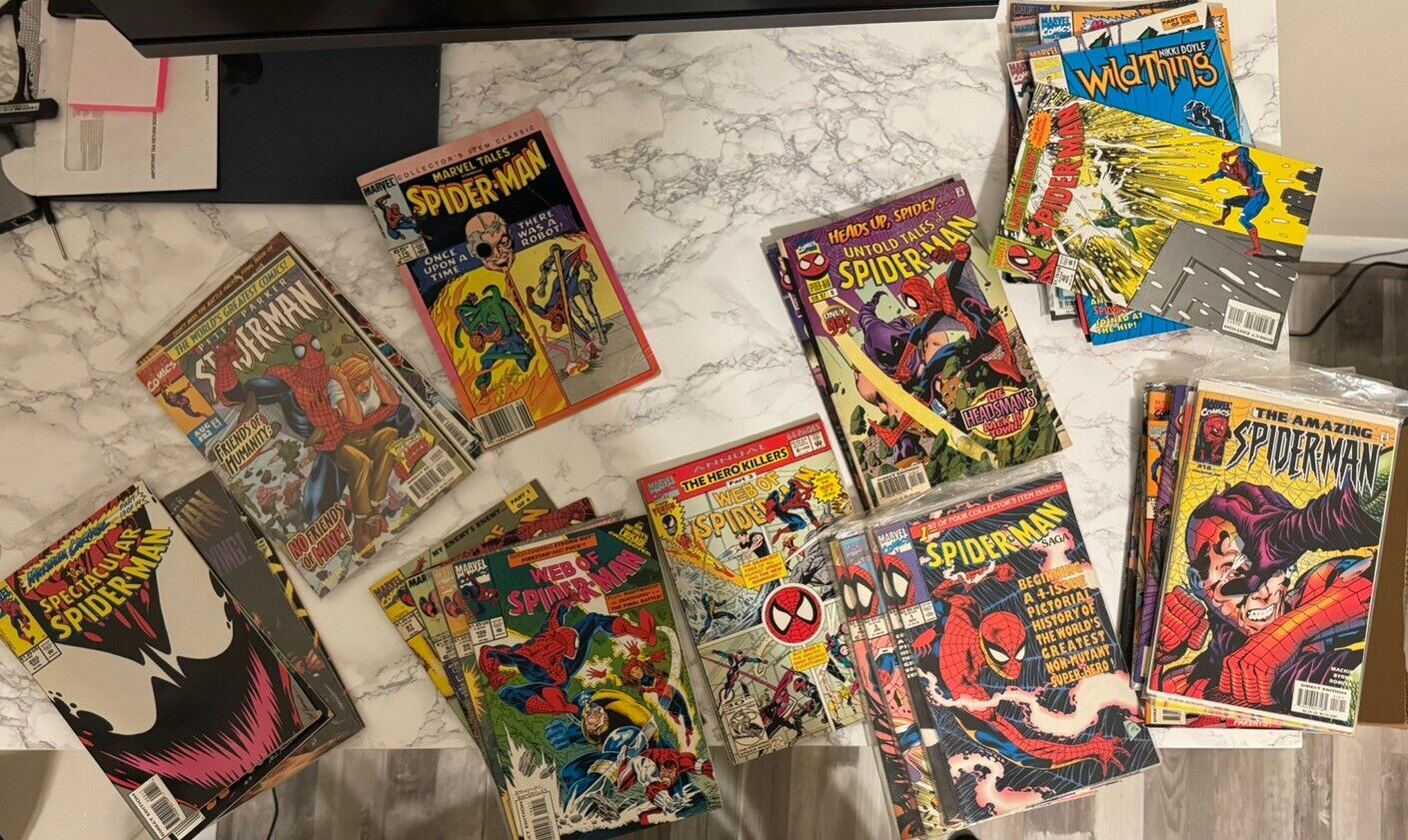 Lot of 41 Spider-Man Comic Books Spectacular, amazing, tales,  venom, etc