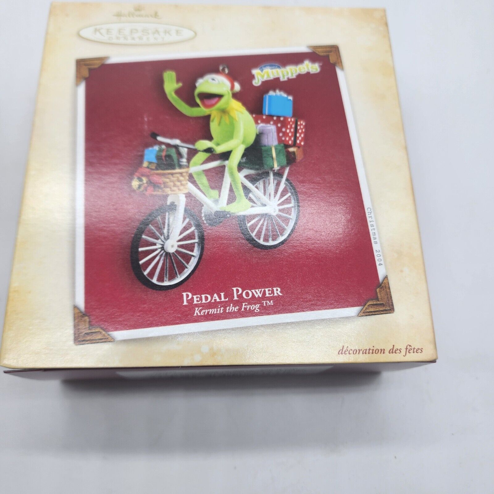 NEW IN BOX 2004 Hallmark Keepsake Ornament Muppets Kermit the Frog Pedal Power