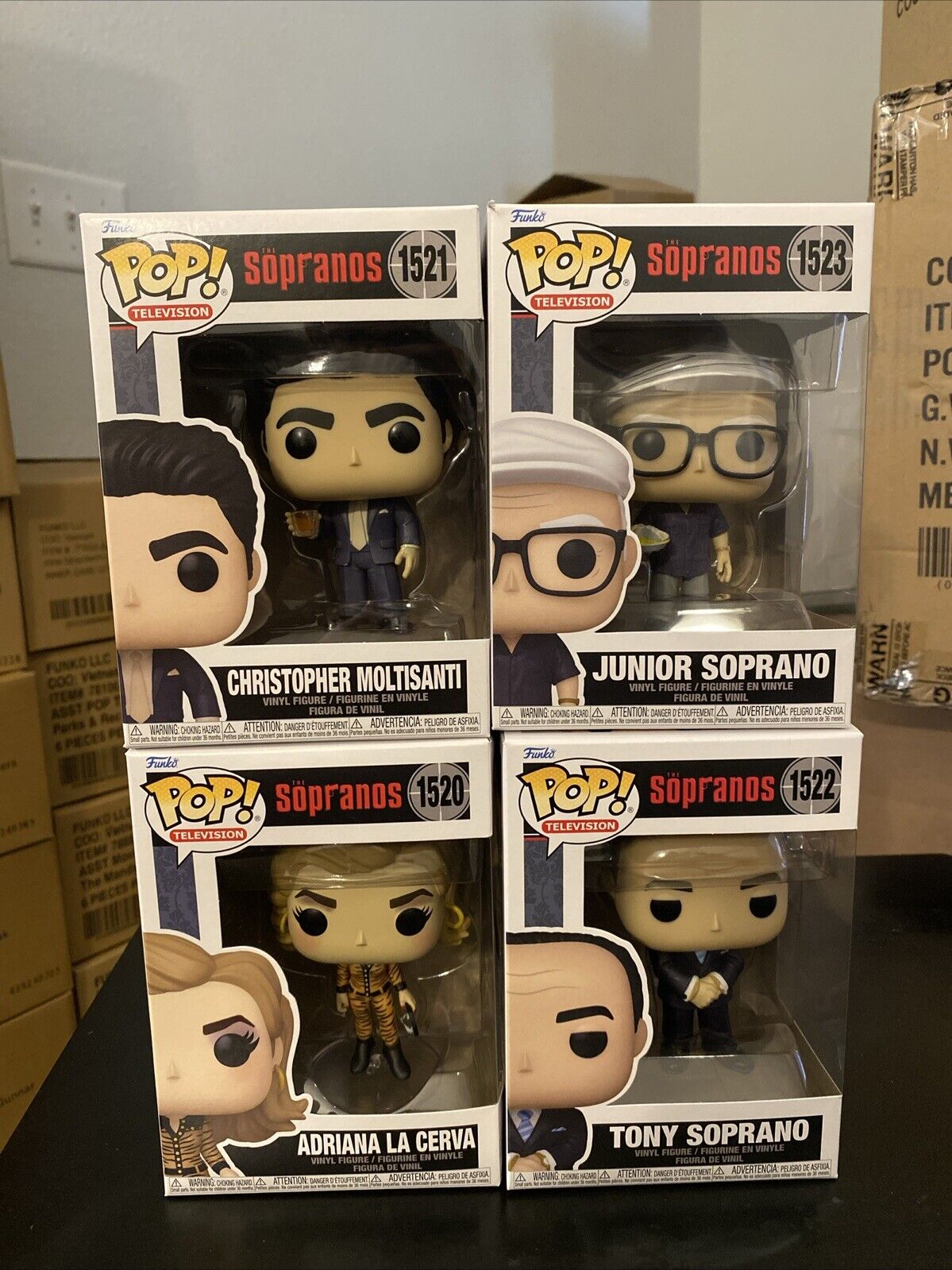 Funko POP The Sopranos Wave 2 Complete Set of 4 - NEW in PROTECTORS