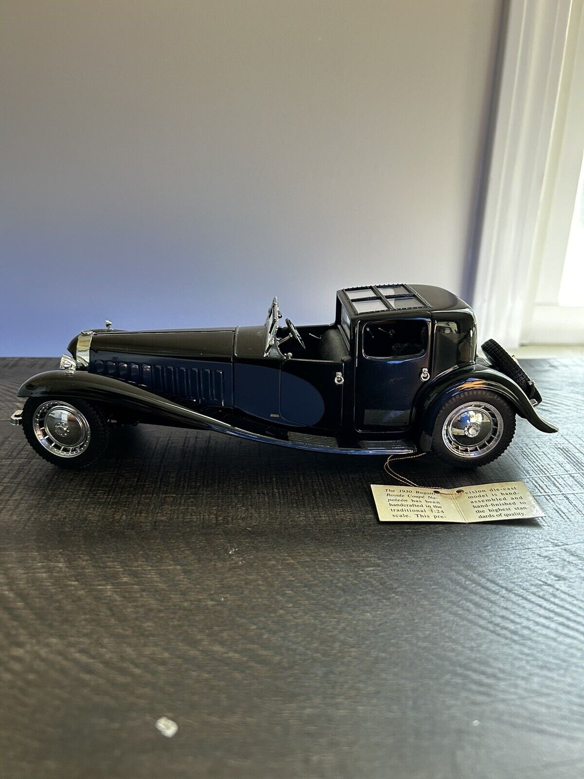 VINTAGE 1930 Bugatti Royale Coupe Napoleon Franklin Mint MODEL CAR