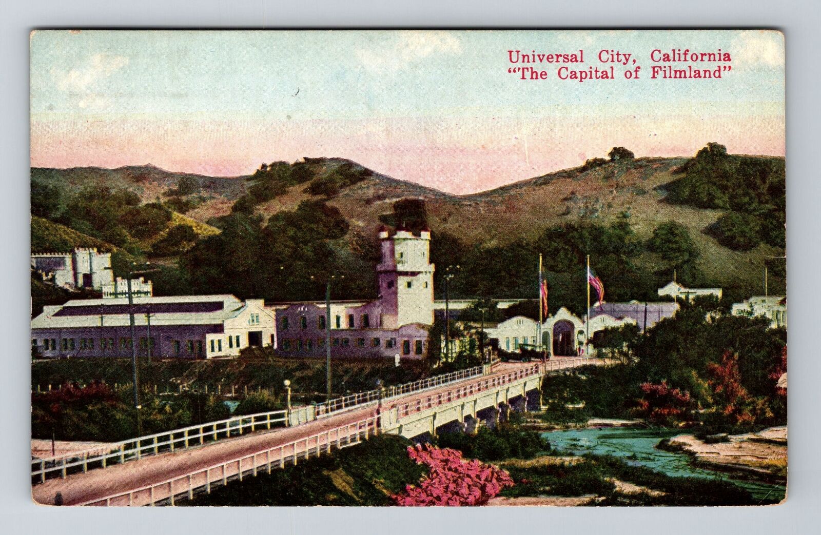 Universal City CA-California, Capital of Filmland c1922 Antique Vintage Postcard
