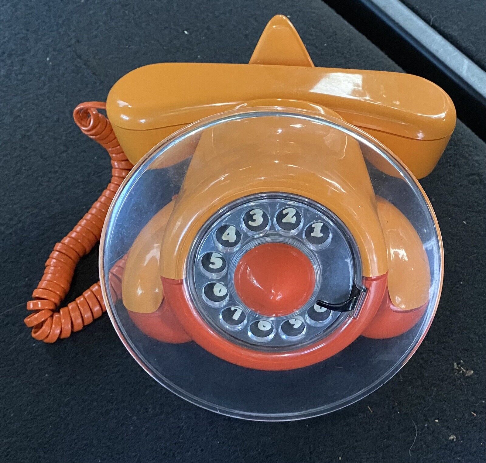 Vintage 1970s Alexander Graham Rotary Dial Airplane Telephone