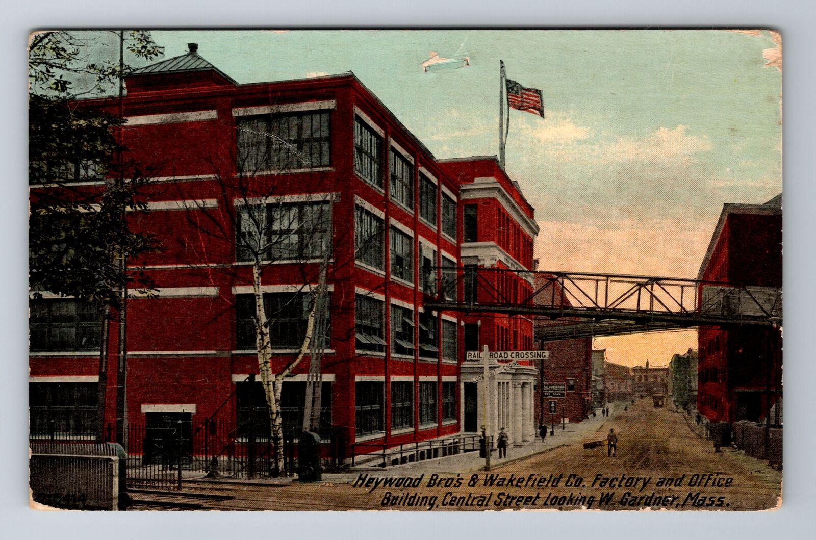 Gardner MA-Massachusetts, Heywood Bros & Wakefield Co Factory Vintage Postcard