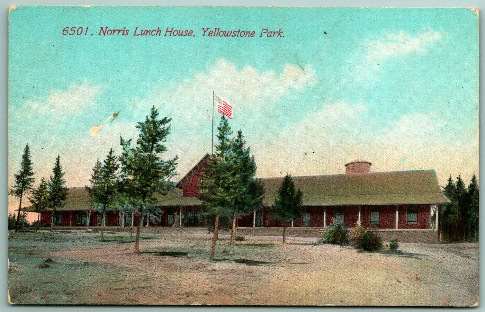 Norris Station Lunch House Yellowstone Park Wyoming WY Unused DB Postcard D14
