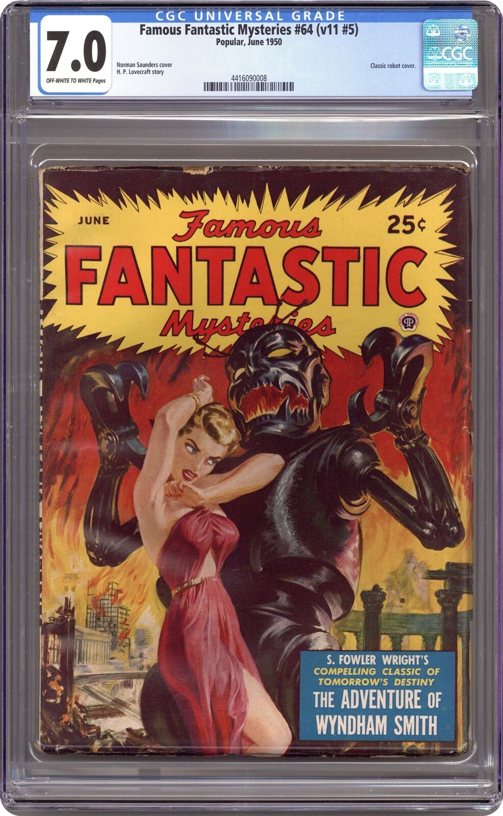 Famous Fantastic Mysteries Pulp Jun 1950 Vol. 11 #5 CGC 7.0 4416090008
