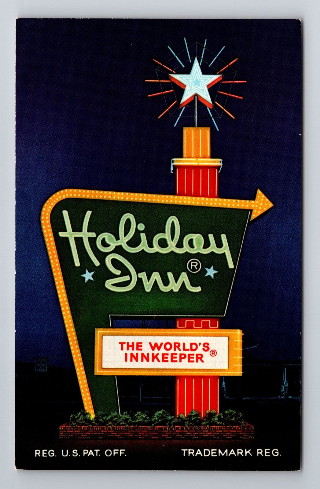 Anderson IN-Indiana, Holiday Inn, Advertisement, Vintage Souvenir Postcard