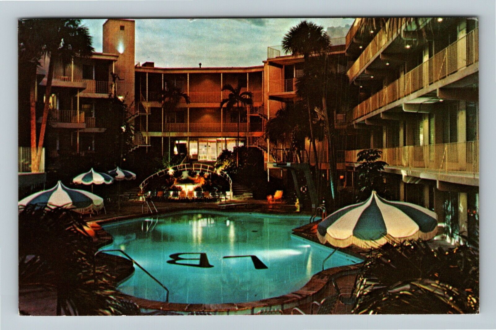 Ft. Lauderdale FL-Florida, Lauderdale Biltmore, Pool, c1900s Vintage Postcard
