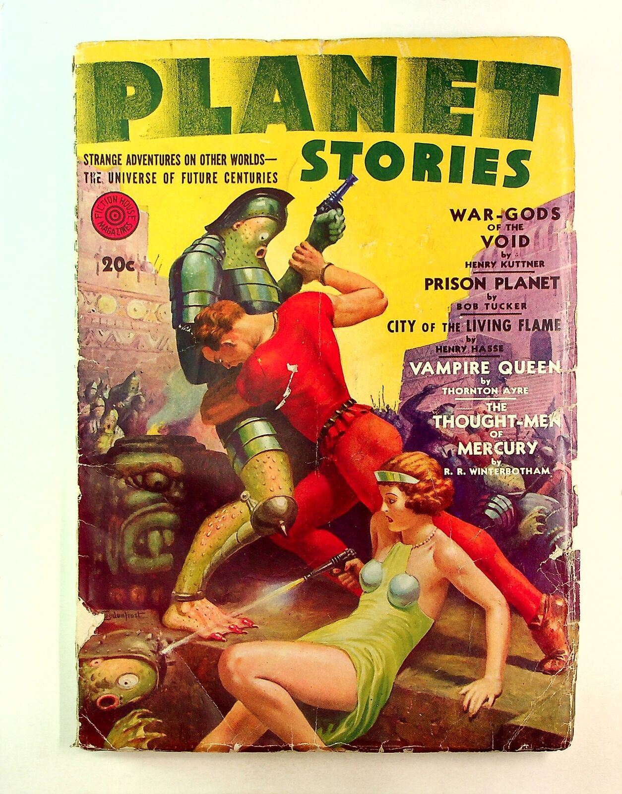 Planet Stories Pulp Aug 1942 Vol. 1 #12 GD