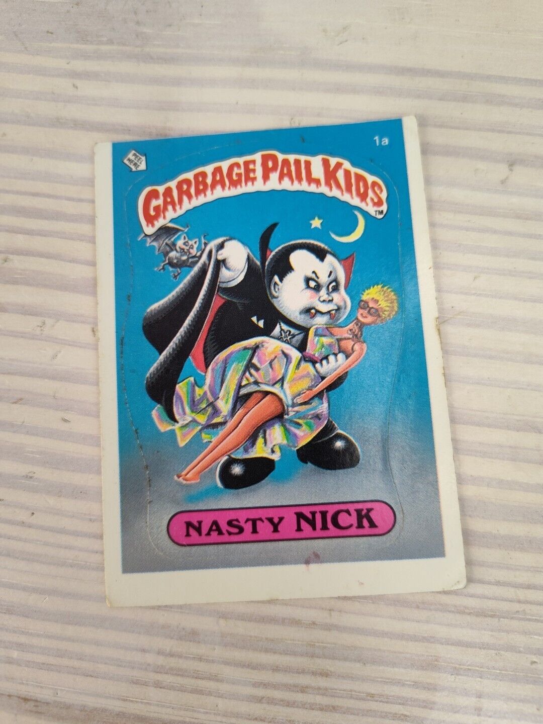 1985 Topps Garbage Pail Kids Nasty Nick GPK Original Series 1 OS1 #1a