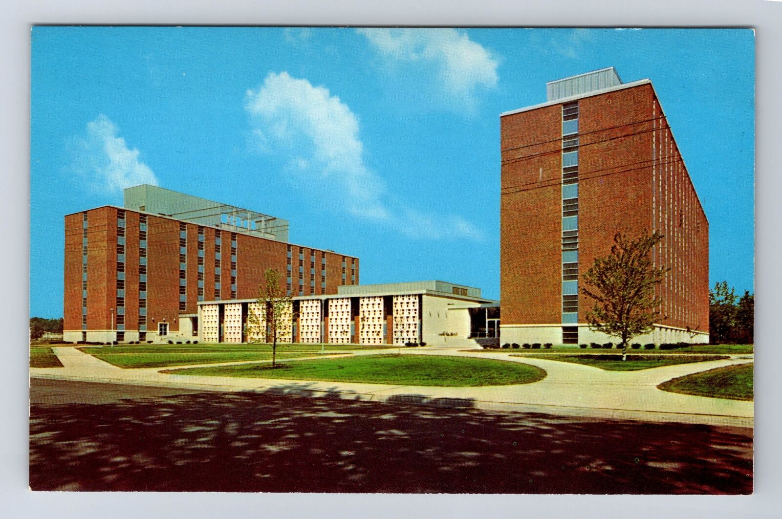 Lafayette IN-Indiana, Purdue University, Residence Hall, Vintage Postcard