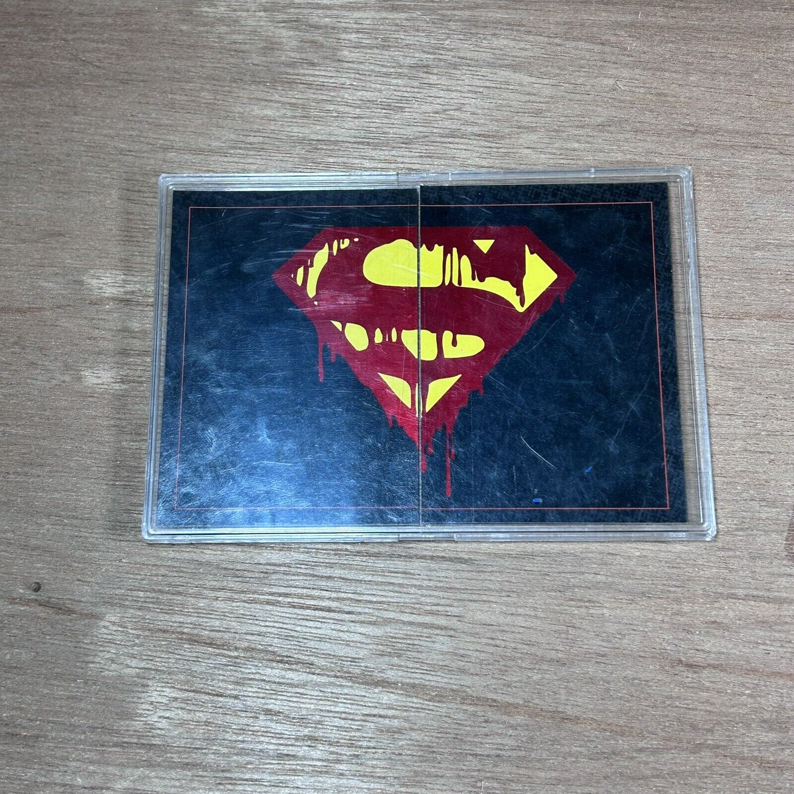 1992 Doomsday The Death of Superman Bleeding S Foil INSERT Puzzle F1 & F2 SkyBox